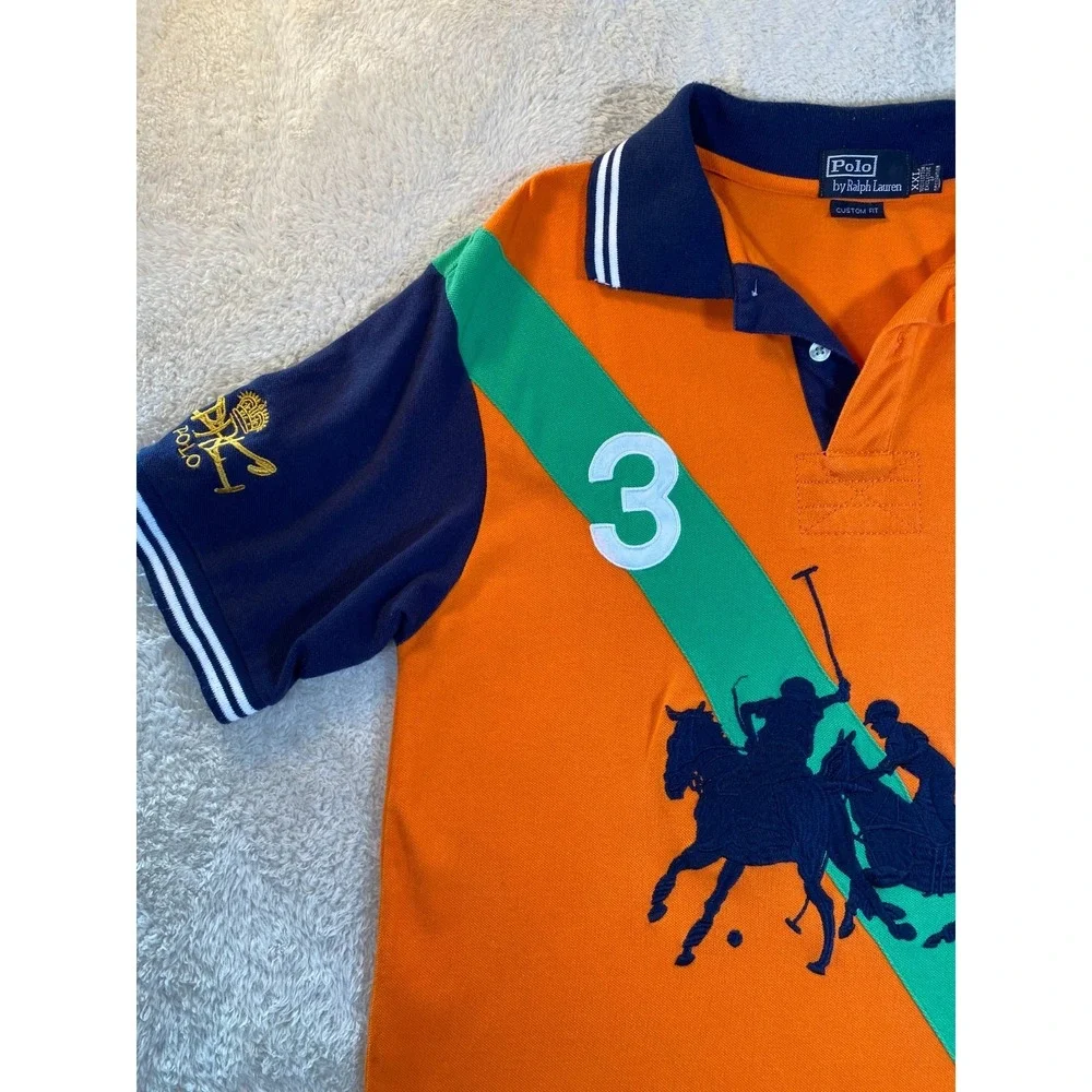 Polo Ralph Lauren Bleecker Polo Challenge Cup  1967 SZ XXL Equestrian Stripe